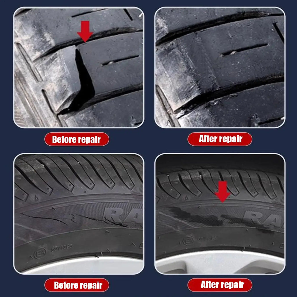 Car Tire Repair Adhesive 60ml Sidewall Tire Repair Kit High Temperature Resistant Tire Repair Glue Sidewall Tire Repair Kit Zpaxo