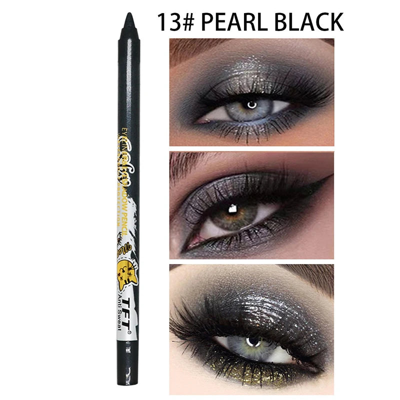 Pearlescent Matte Eyeliner Pencil Colorful Quick-dry Waterproof Eye Zpaxo 13