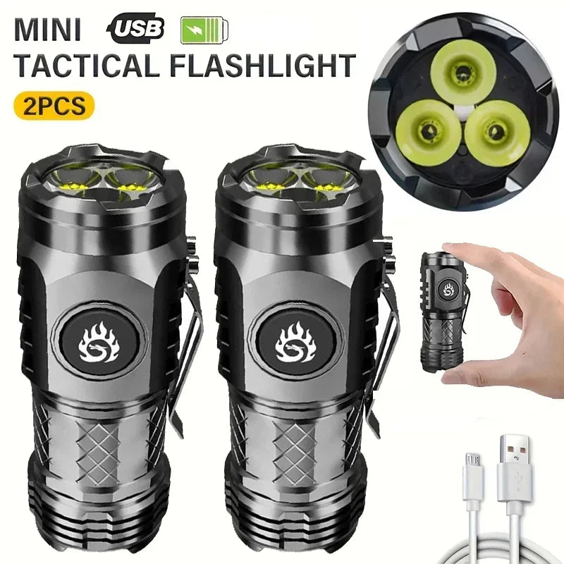 Rechargeable LED Pen Flashlight | Type-C, 350+ Lm, SOS