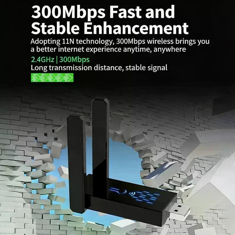 Wall Penetrating King Network WIFI Router Extender USB Enhancer Signal Amplifier Zpaxo