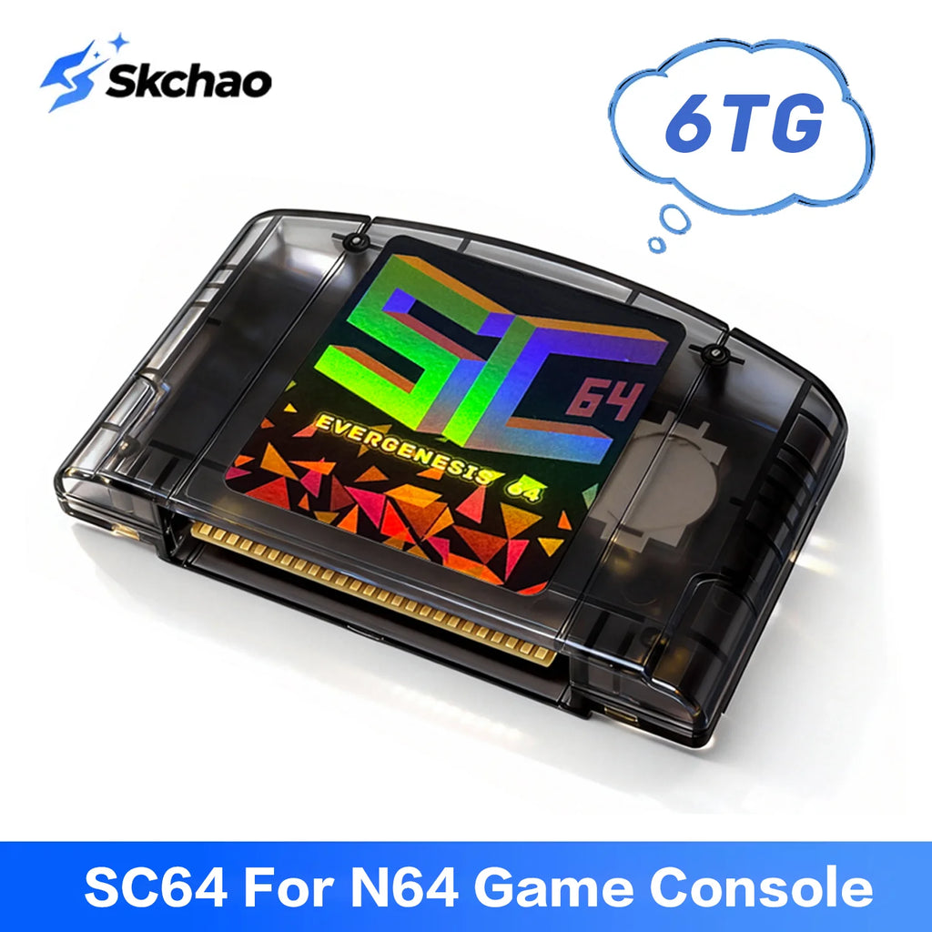 SC64 FlashCard Open Source 10000 in 1 N64 Game Cartridge For Nintendo 64 Video Game Console Compatibility N64/64DD/SNES/GB Games Zpaxo