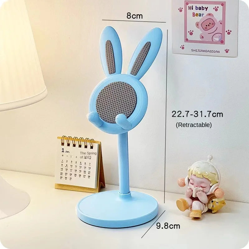 Telescopic Cartoon Rabbit Phone Stand Adjustable Tablet Flexible