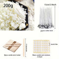 200g Soy Wax Candle Making Kit – Wicks, Stickers & Holders Candle Making Kit Zpaxo set 1