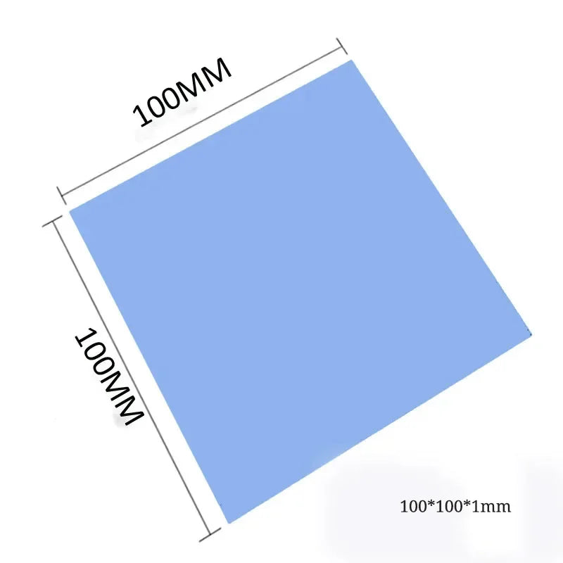 Thermal Silicone Heat Pad 100 Suitable Laptop IC GPU VGA Card Zpaxo 100x100x1mm