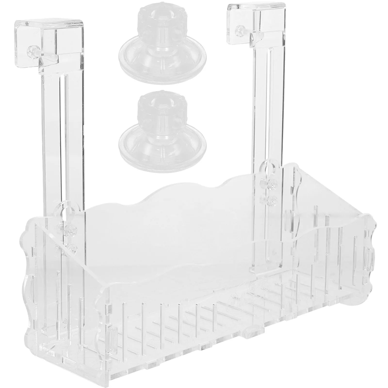 Clear Aquarium Plant Stand Suction Cup Hook Fish Tank Planter Water