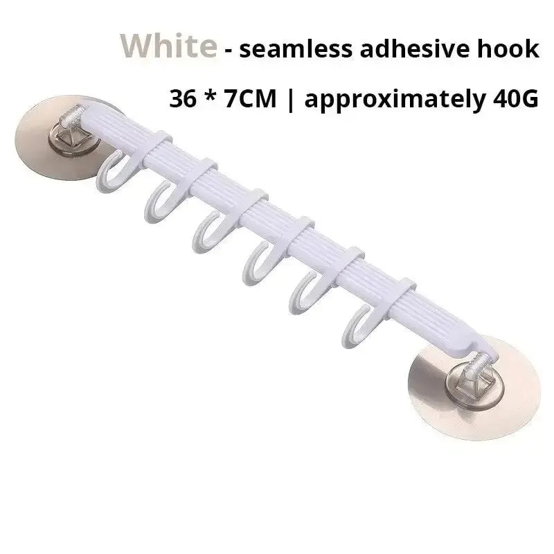 6-Row Suction Cup Corner Hook – No-Mark Kitchen Bathroom Hanger Suction Cup Hook Zpaxo