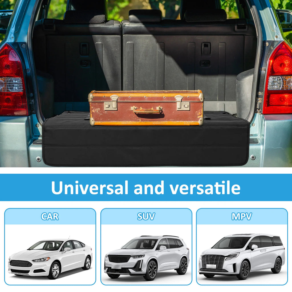 Nonslip Trunk Mat Bumper Guard Wear Resistant Rear Bumper Protector Foldable Universal Trunk Mat for SUV Vehicle 64cm * 94cm Zpaxo