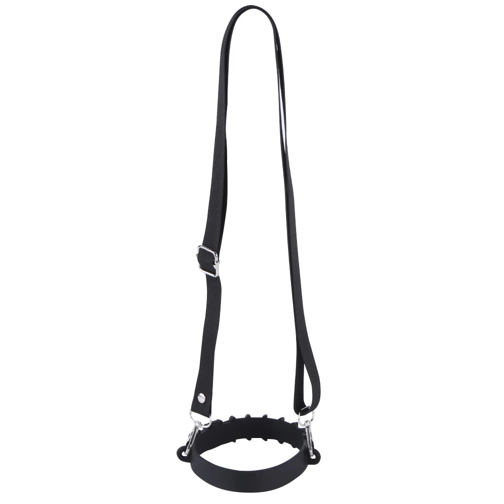 Water Bottle Handle Adjustable Shoulder Strap Lanyard Hands Carrier Zpaxo Black A