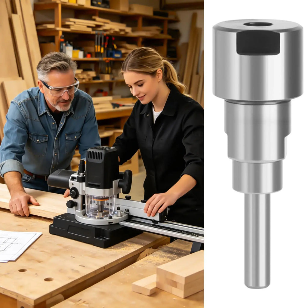 Router Shank Adapter Milling Rod Clamp Cutter Extension Wood