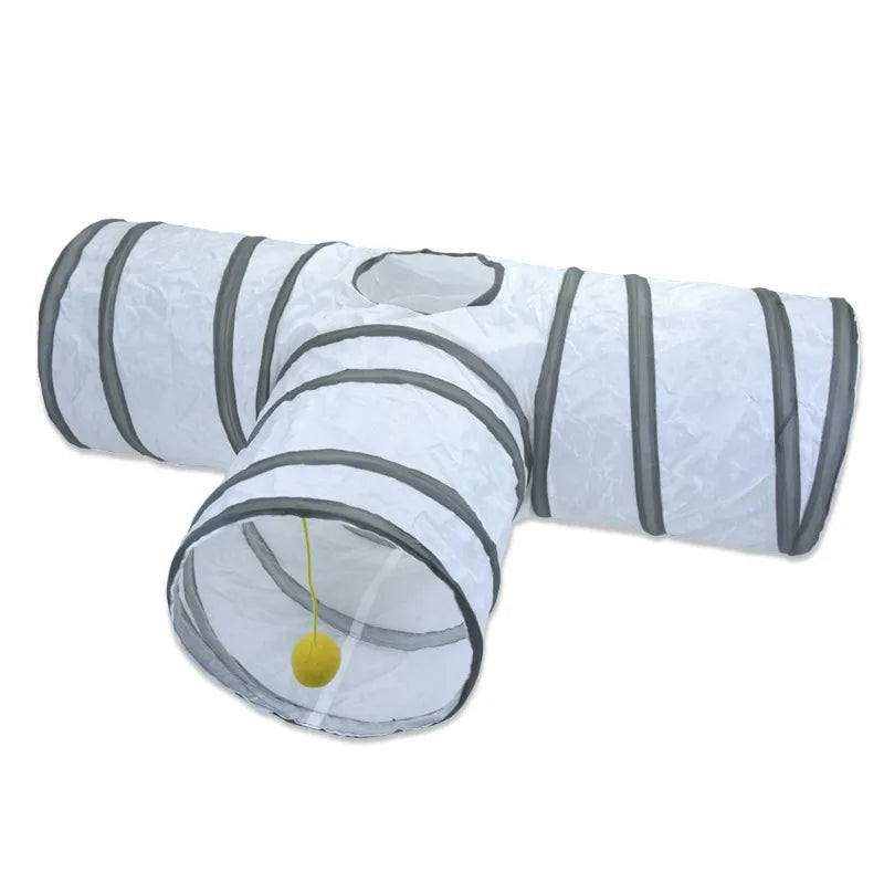 White Cat Passage Cat Tunnel Runway Cat Drilling Through The Ground Chinchilla Passage Pet Cat Toy Supplies Promote Relationship Zpaxo