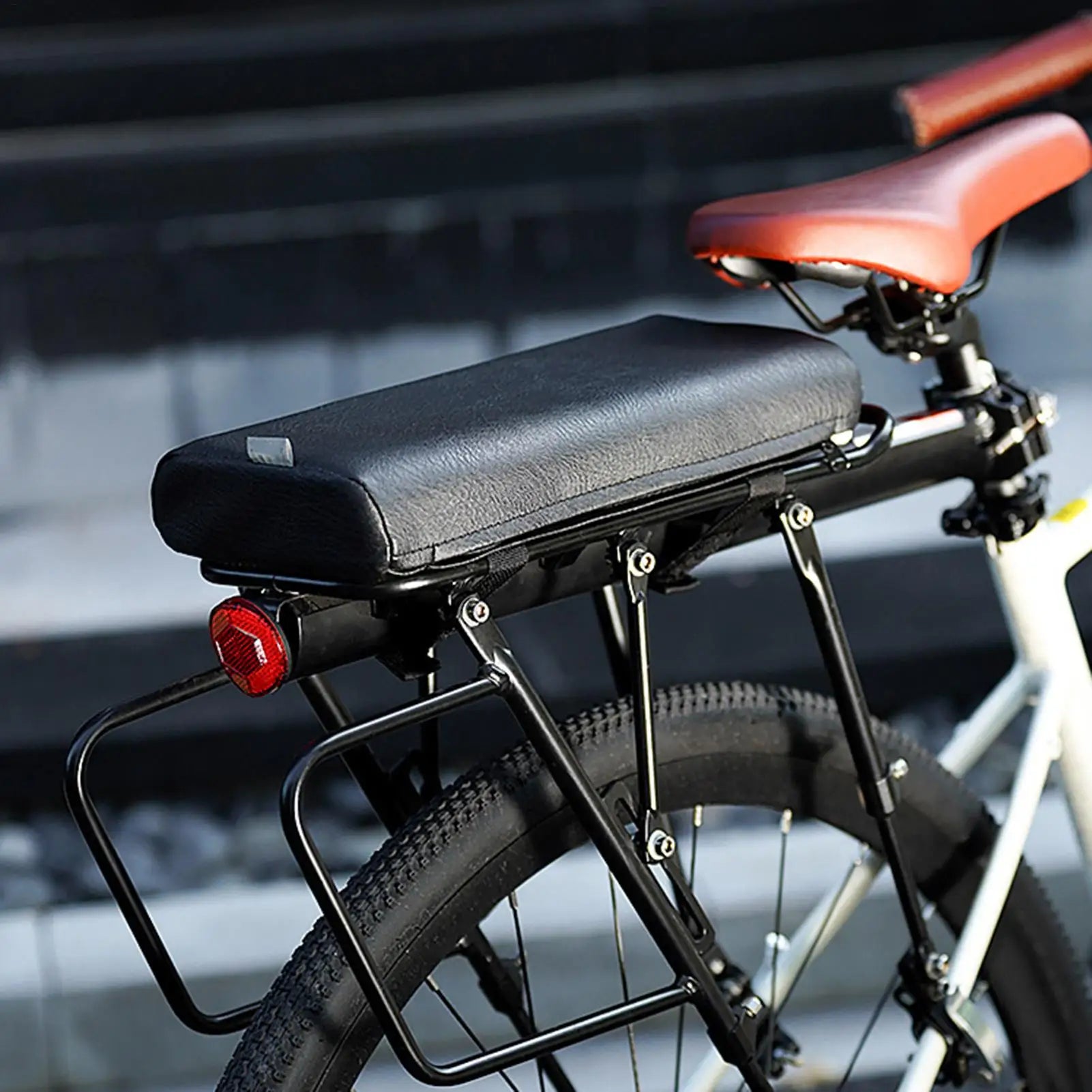 Cycling Back Seat Cushion Soft Quick Release Rear Mount Manned Single