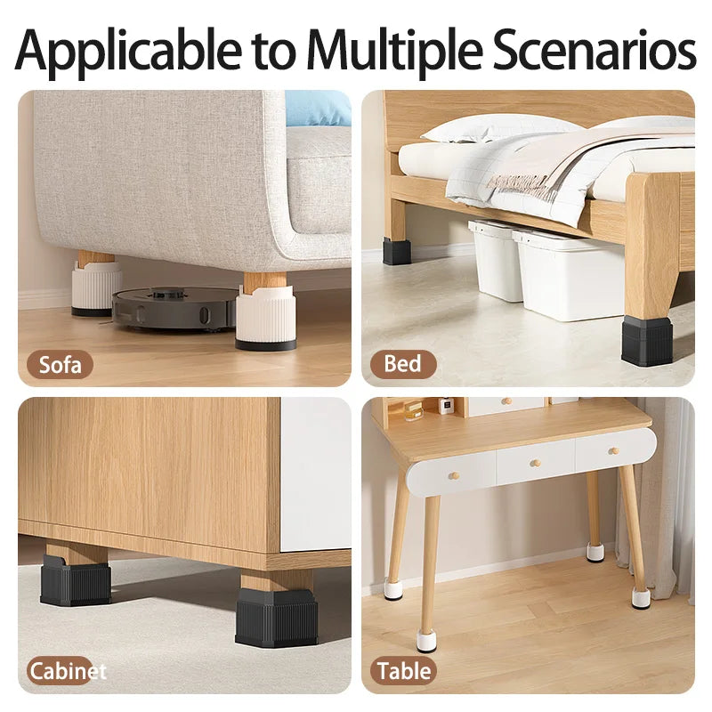 Adjustable Height Furniture Risers Load Bearing Triple Anti Slip Sofa