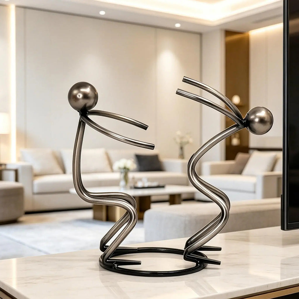Countertop Wine Rack Metal Desk Decor Sparkling Bottle Stand