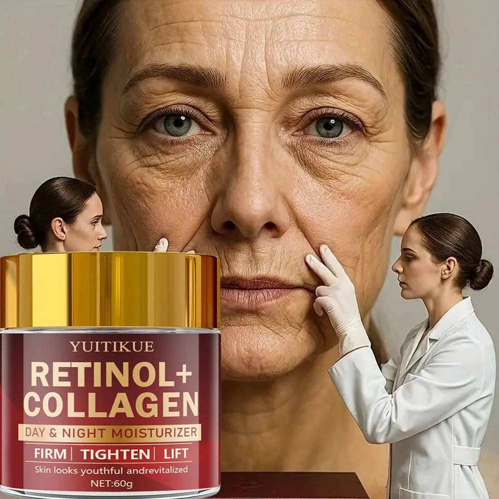 Retinol Collagen Cream 60g – Anti-Aging Day & Night Moisturizer Anti-Aging Face Cream Zpaxo