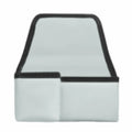 Universal Car Window Storage Box Leather 2 Pockets Car Armrest Cup Holder Wear-Resistant Space Saving Zpaxo Leather Grey