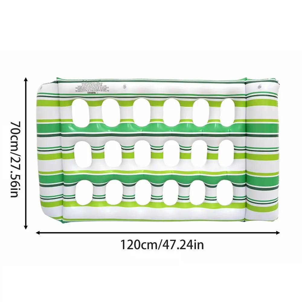 Pool Floats Inflatable Float Lounger Headrest Sun Tanning Raft Summer Zpaxo Green China Mainland