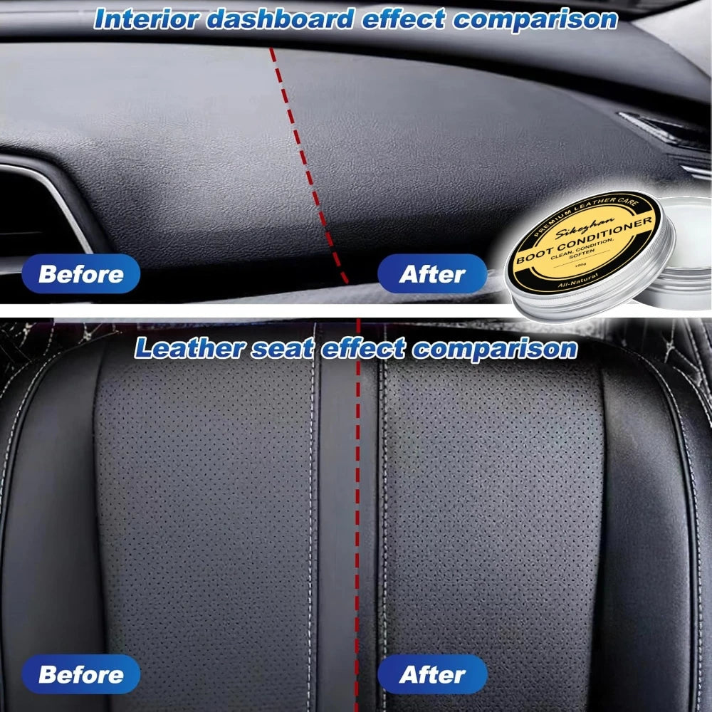 Natural Leather Conditioner Genuine Leather Mink Cream Care Oil Refurbishing Restoration Agent Car Odorless Interior Polishing Zpaxo