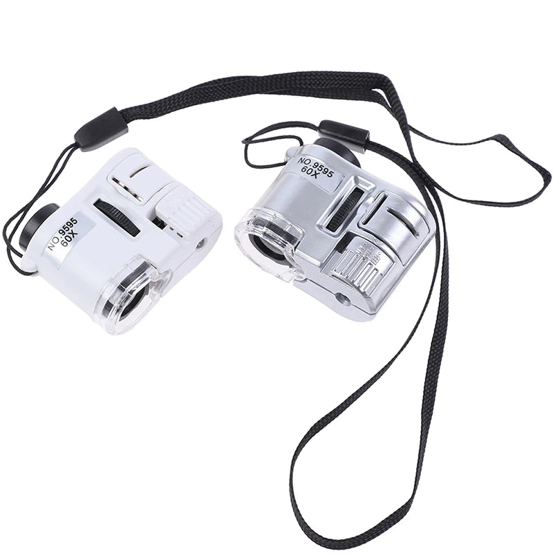 60X Pocket Microscope – Jewelry, Gem & UV Currency Magnifier