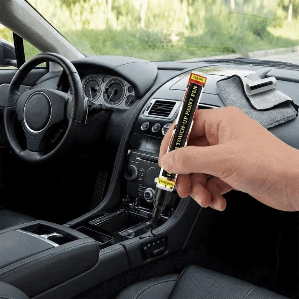 3pcs/bag Black Color Touch-Up Paint Pen Plastic Parts Smooth Application Plastic Scratch Repair Pen Compact Design Zpaxo
