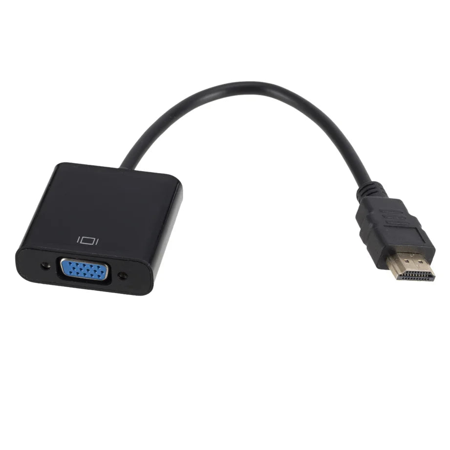 1080P HDMI-compatible To VGA Adapter HDTV Male To VGA Female VGA Adapter With Audio Power Supply For PS4 PC Laptop TV Projector Zpaxo