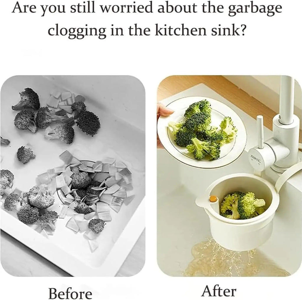 Kitchen Sink Strainer Basket – Self-Cleaning Drain Food Catcher