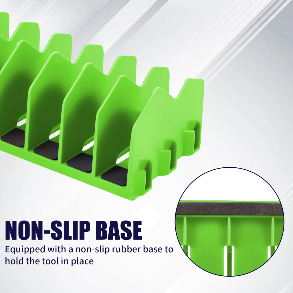 2/4 Pcs 10 Slots Plier Organizer Plastic Tool Rack with Nonslip Rubber Base Space Saving Toolbox Storage Pliers Cutters Wrenches Zpaxo