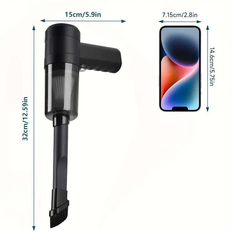 Car vacuum cleaner, small mini handheld portable vacuum cleaner, multifunctional, suitable for various scenarios inside the car Zpaxo