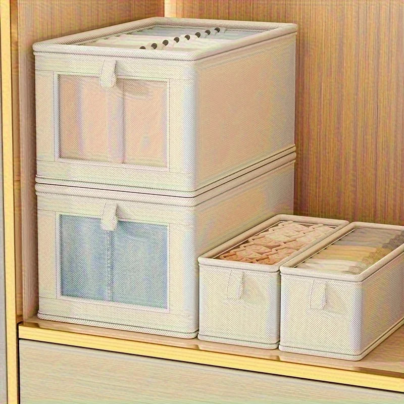 Visible Wardrobe Storage Organizers Cabinet Drawer Clothes Storage Box for T-Shirts Jeans Underwear Pants Organizer Box Zpaxo