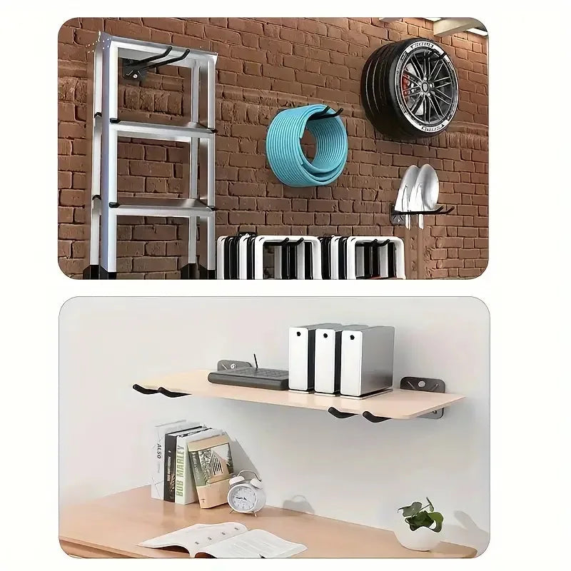 Metal Wall Hook Rack – Garage & Garden Tool Organizer Wall Tool Organizer Zpaxo