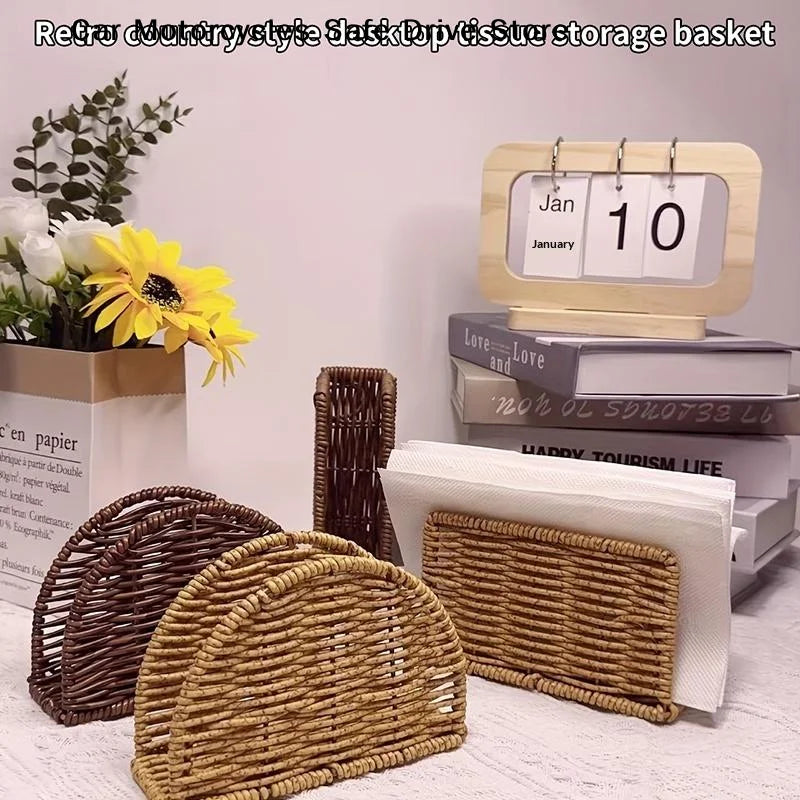 ACreative Simple Elegant Tissue Holder Table Napkin Standing