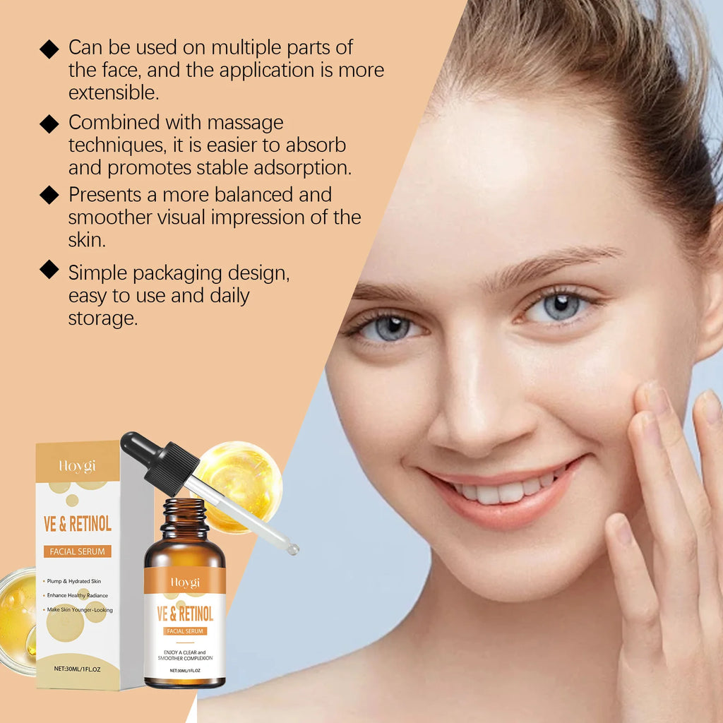 Hoygi Retinol & Vitamin E Face Serum – Anti-Aging Brightening Retinol Face Serum Zpaxo