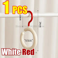 Hat Storage Clothes Hanger Invisible Luxury Multi-Function Hook Home Use New 2025 Plastic Coat Hanger Nordic Sle Adult Closet Zpaxo White-Red1