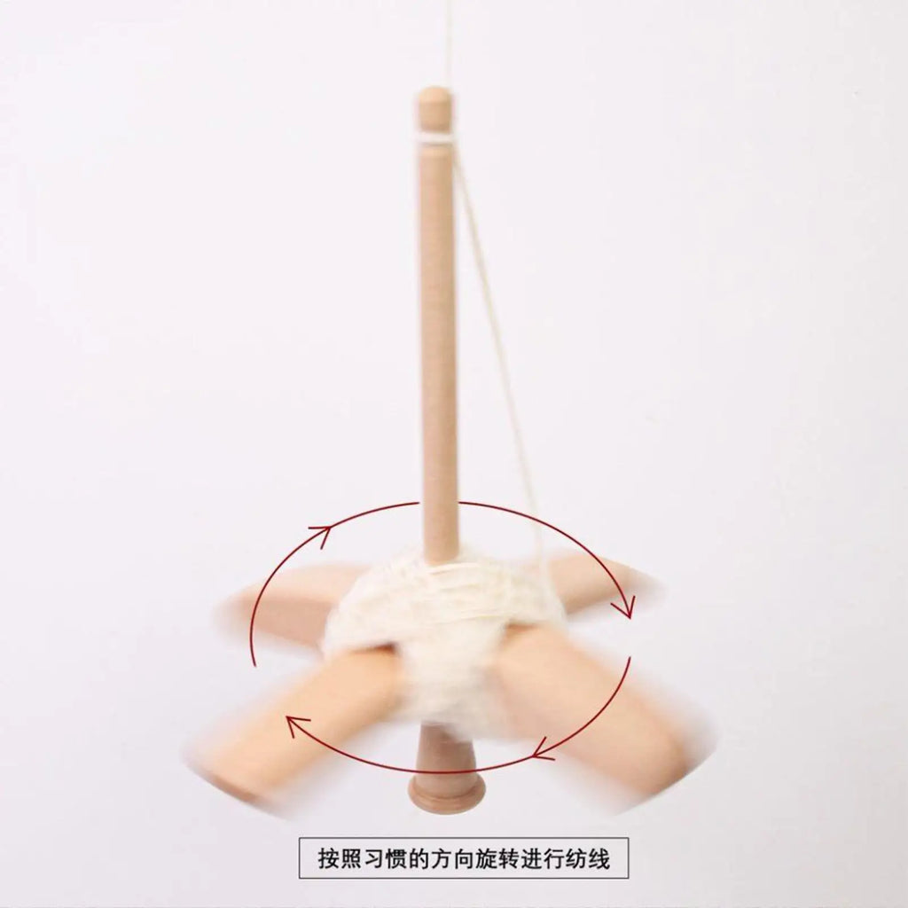 Handmade Turkish Drop Spindle Wooden Cross Arm Handspinning Wool Yarn
