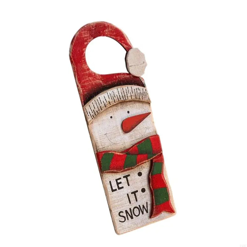 Festival Wooden Door Decoration Enhances Holiday Cheer Perfect
