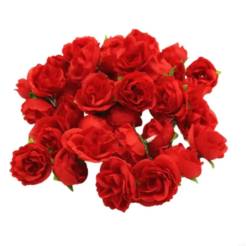 Pack Of 200 Small Rose Head Artificial Roses Flower Head for Wedding Party Floral Arrangements and Table Centerpieces Zpaxo Red CN
