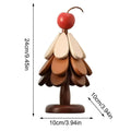 Christmas Tree Coasters Foldable Wood Coasters Wooden Tree Trivet Set for Kitchen Dinner Beverage Cup Counter Countertops Pans Zpaxo B
