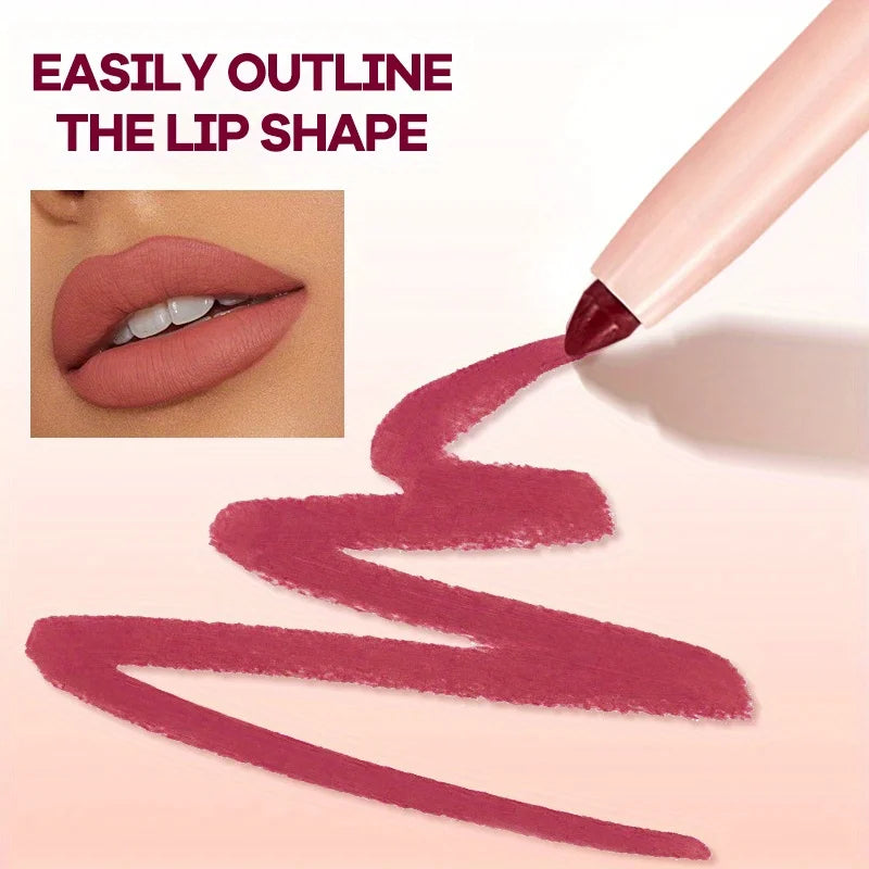 Matte matte lipstick lip liner waterproof and not easy to stick to the cup to outline the lip shape Zpaxo