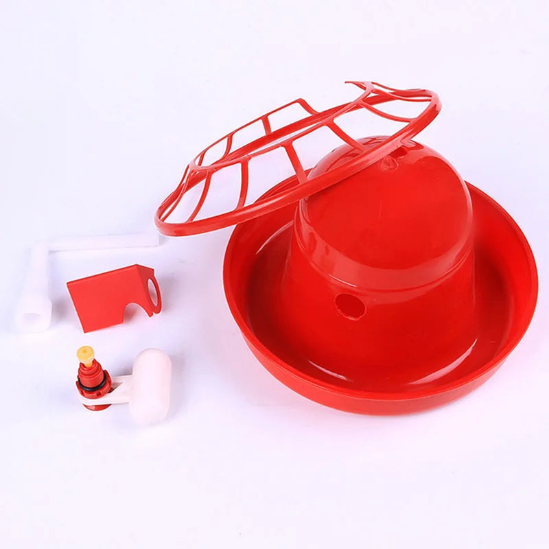 Chicken Drinking Fountains Small Plas Water Tray Farm Animals Feeding