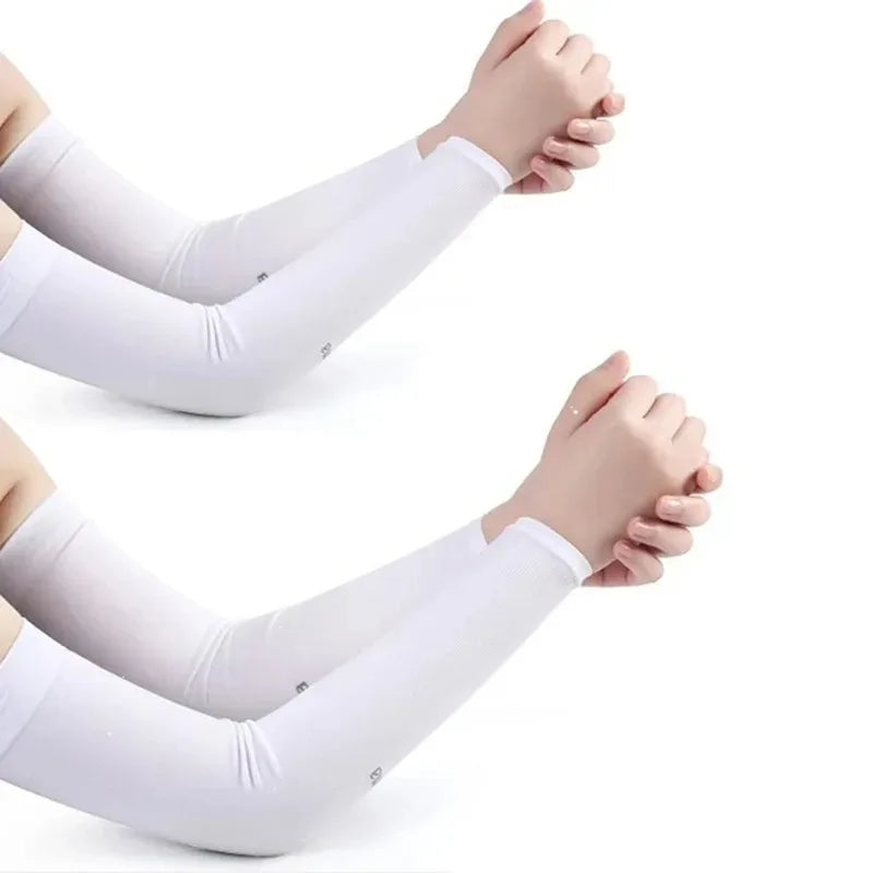 Ice Silk UV Protection Arm Sleeves – Unisex Summer Cycling