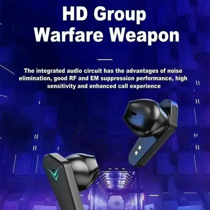 TWS Earphones Bluetooth Wireless Gamer Headphones 65ms Low Latency