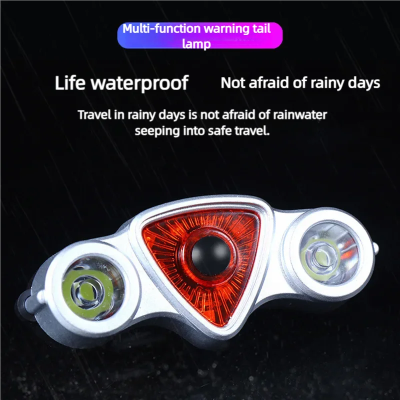 Bicycle Tail Lights USB Charging Cycling Night Riding Warning outdoor Road Mountain Bike Colorful Tail Lights Bicycle Accessorie Zpaxo