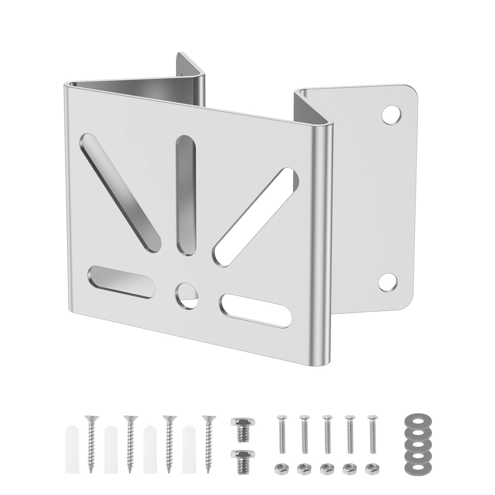 WiTi Outside Wall Corner Mount Metal Bracket Gutter Mount Stainless Steel Bracket for Eufy Security SoloCam S340, Solar Security Zpaxo 1pc Style A
