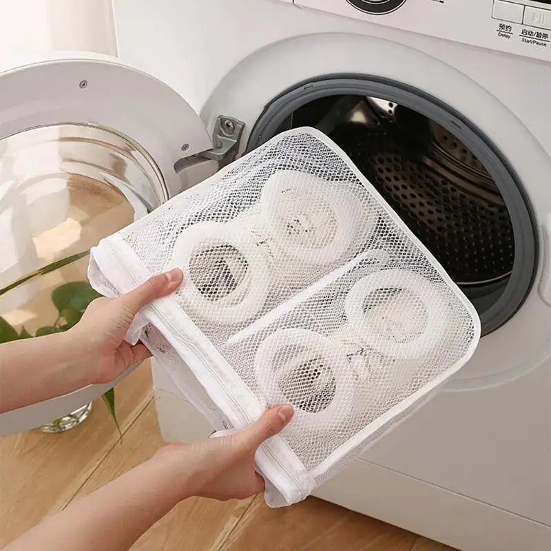 Sturdy Sneaker Laundry Bag Accessory for Men Size Up to 13 Breathable Mesh Materials with Strong Zippers Closure Zpaxo