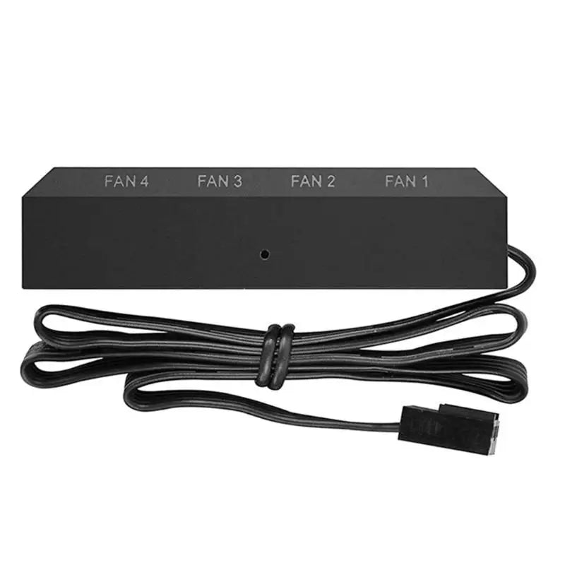 652F 12V PWM Fan Hub Speed Controller 4-Way for Case 3pin/4pin Cooling Cooler Fan Zpaxo