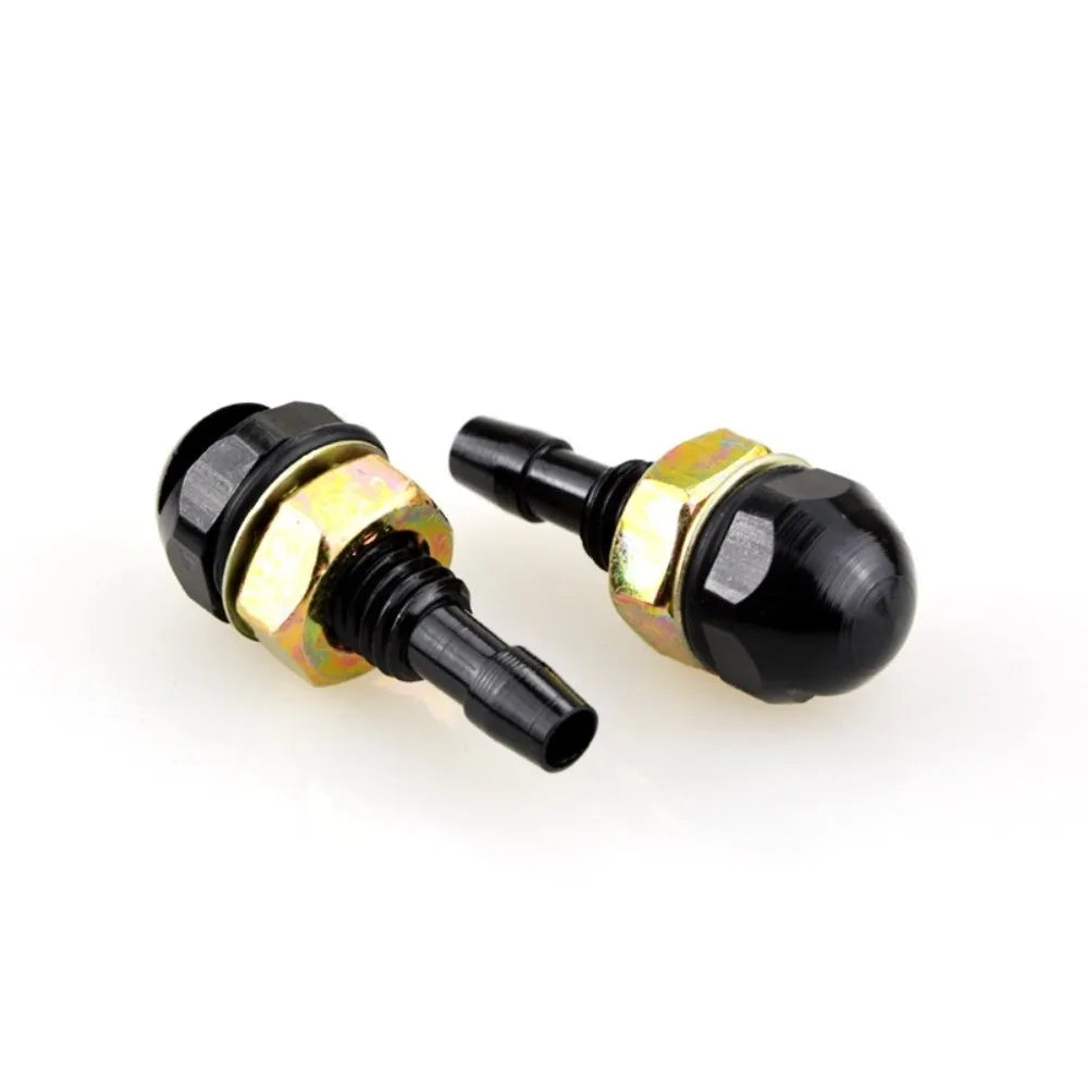 2pcs Fan-Shaped Windshield Washer Nozzle Universal Fit Aluminum Alloy Water Sprayer Adjustable Outlet Durable Washer Sprayer Zpaxo Black