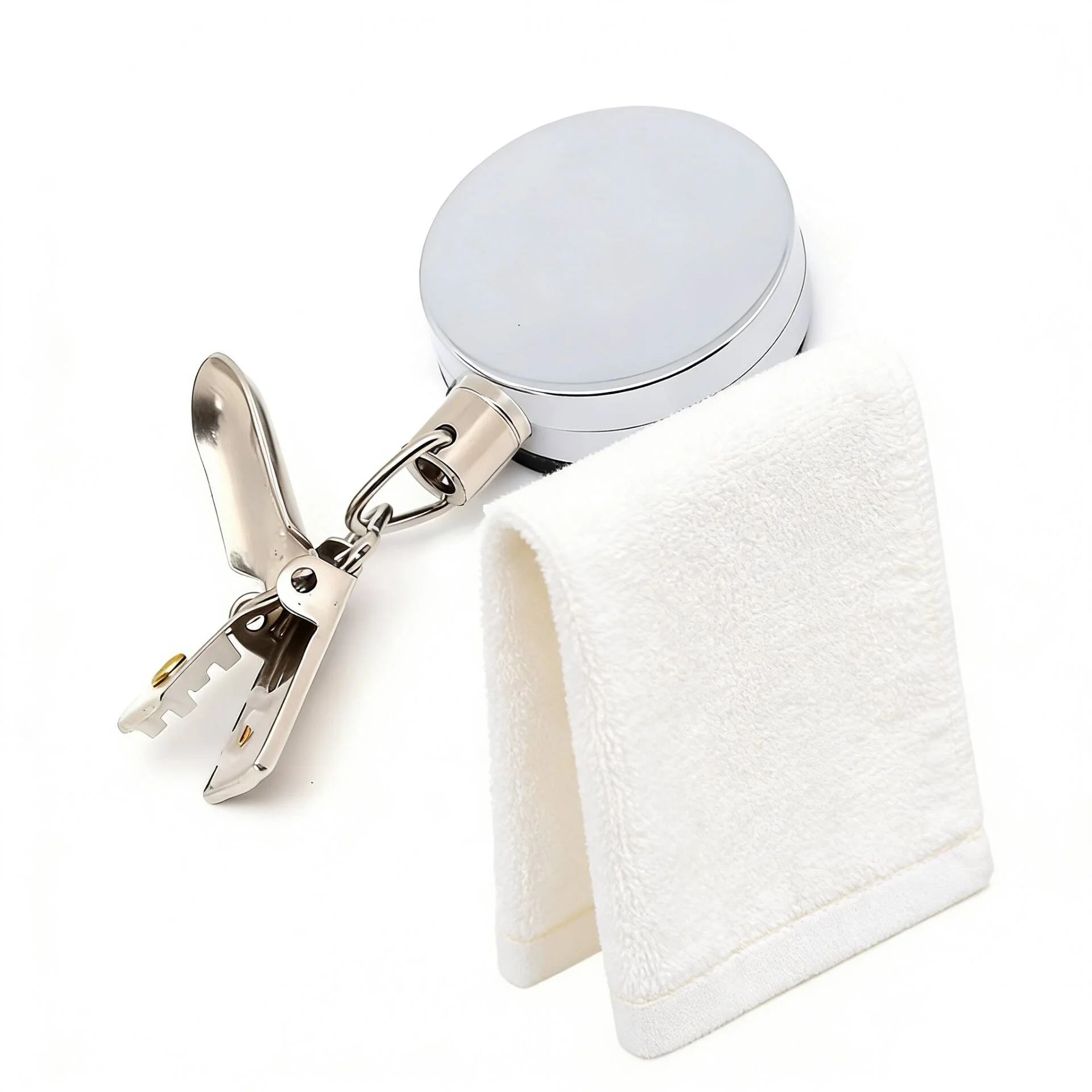 Automatic Retractable Towel Rack No Punching Self-adhesive Wall