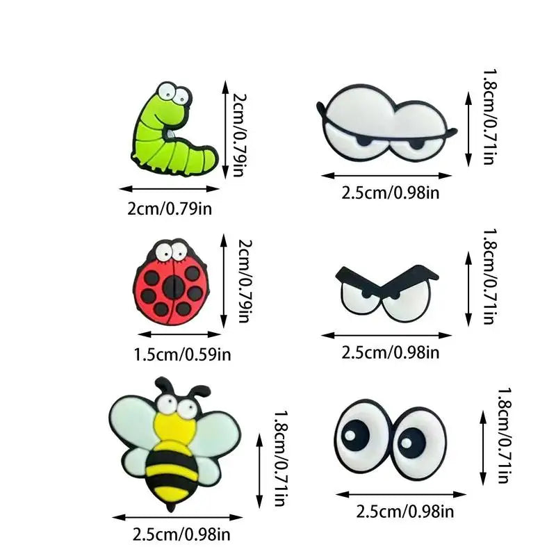 6pcs Plant Magnets Eyes For Potted Plants, Funny Plant Safe Magnet Pins House Plant Accessories, For Plant Lovers Zpaxo