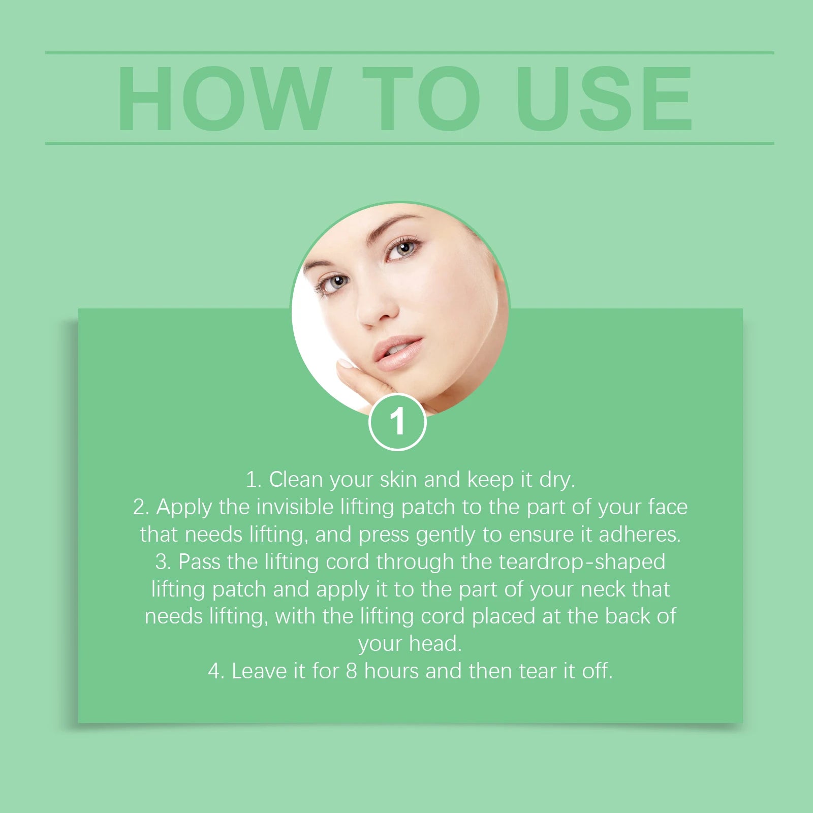 Invisible Facial Lifting Patches Set for Face Contouring Skin Tightening moisturizing Holiday Gift Winter Skincare Daily Care Zpaxo