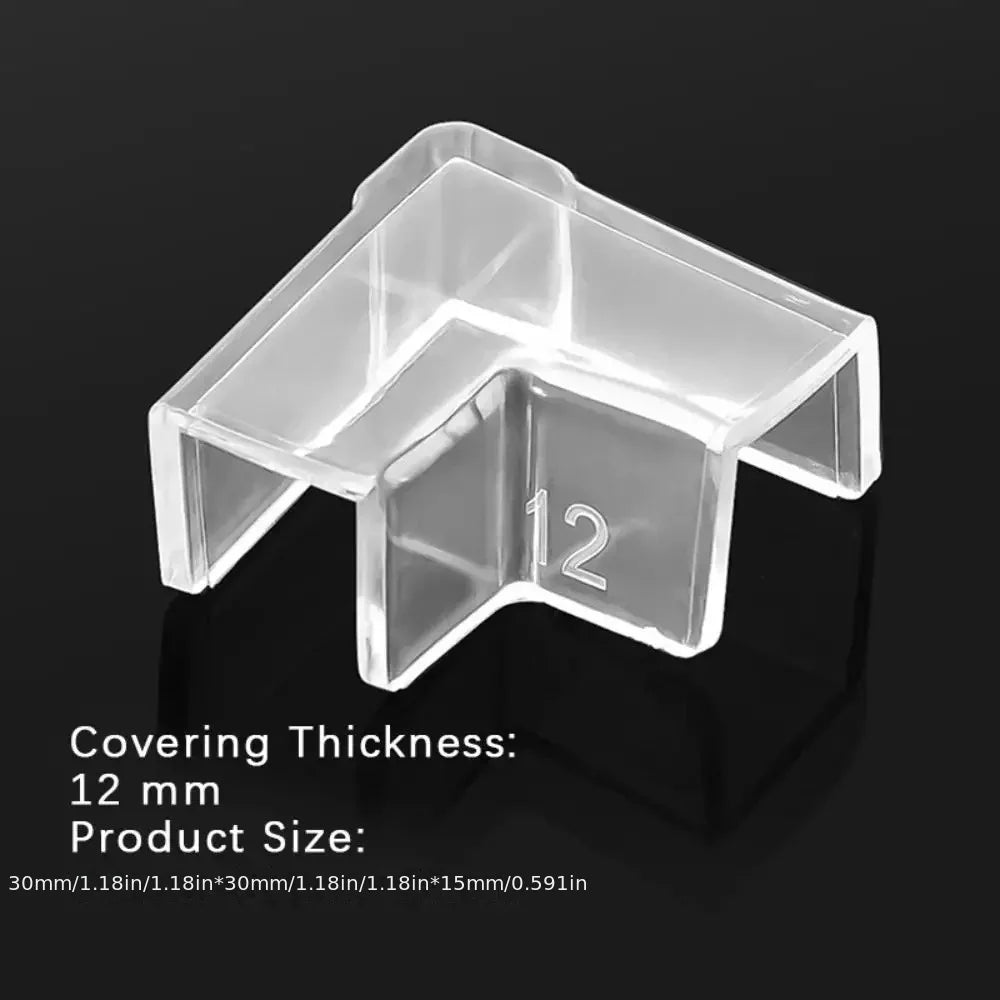 Transparent Silicone Fish Tank Corner Protectors Adhesive-free