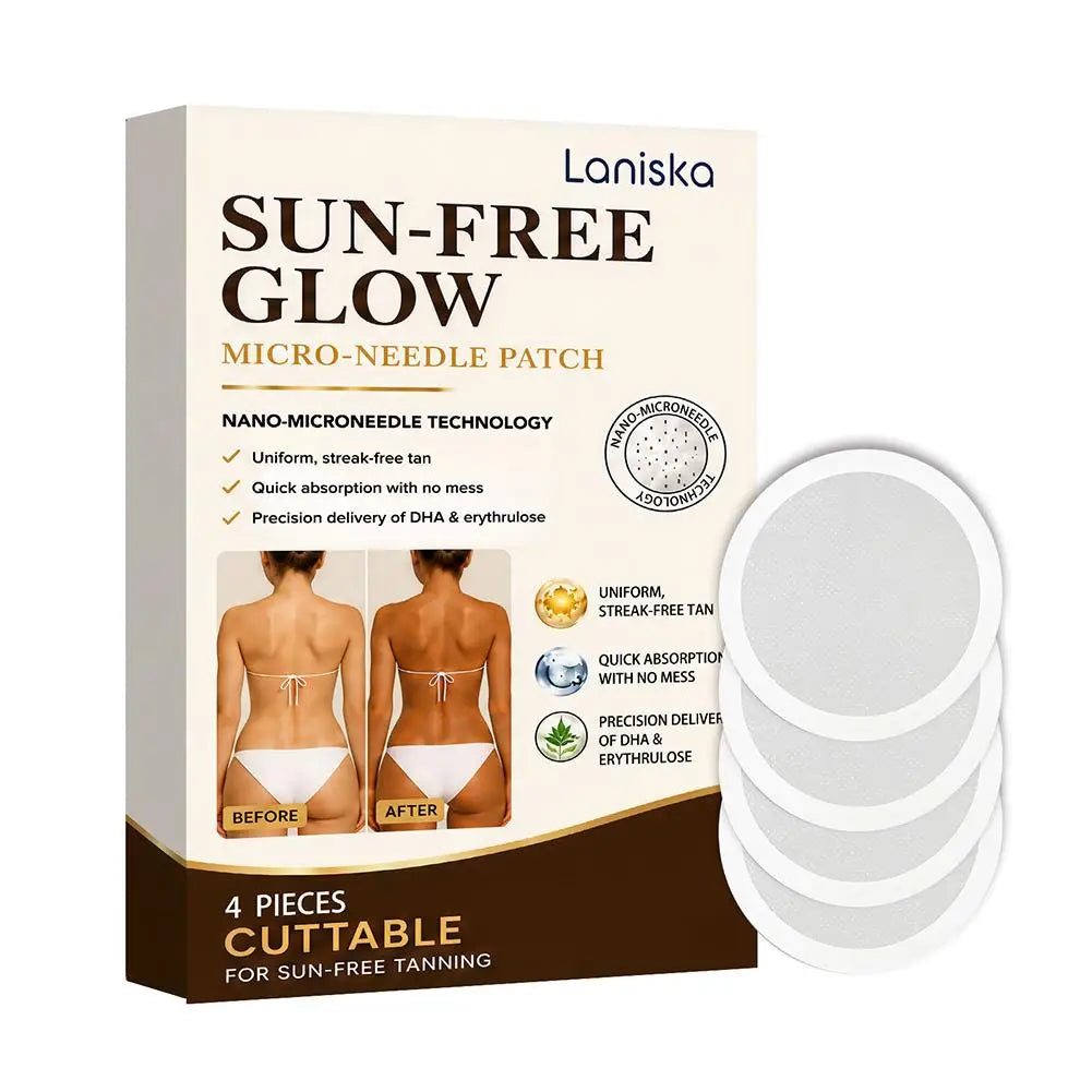 4-Pack Microneedle Body Tanning Patches – Sun-Activated Unisex Tanning Skin Patch Zpaxo A